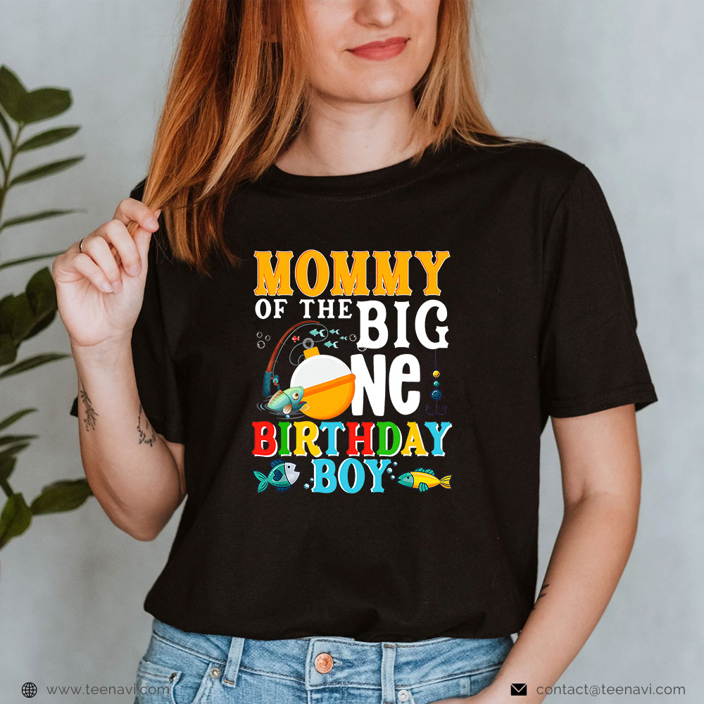 Funny Fishing Shirt, Mommy Of The Birthday Boy O Fish Ally One Birthday Family