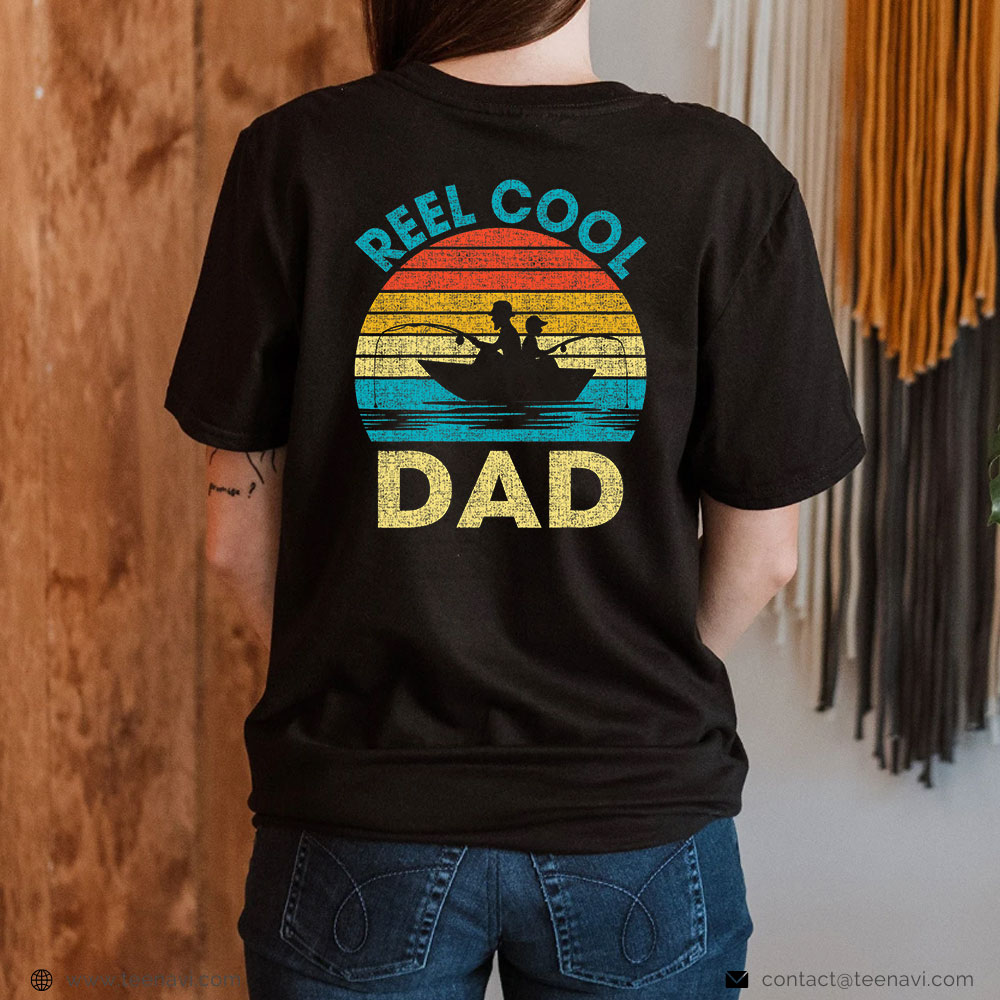 Fishing Shirt, Reel Cool Dad Fathers Day Gift For Fishing Dad Grandpa