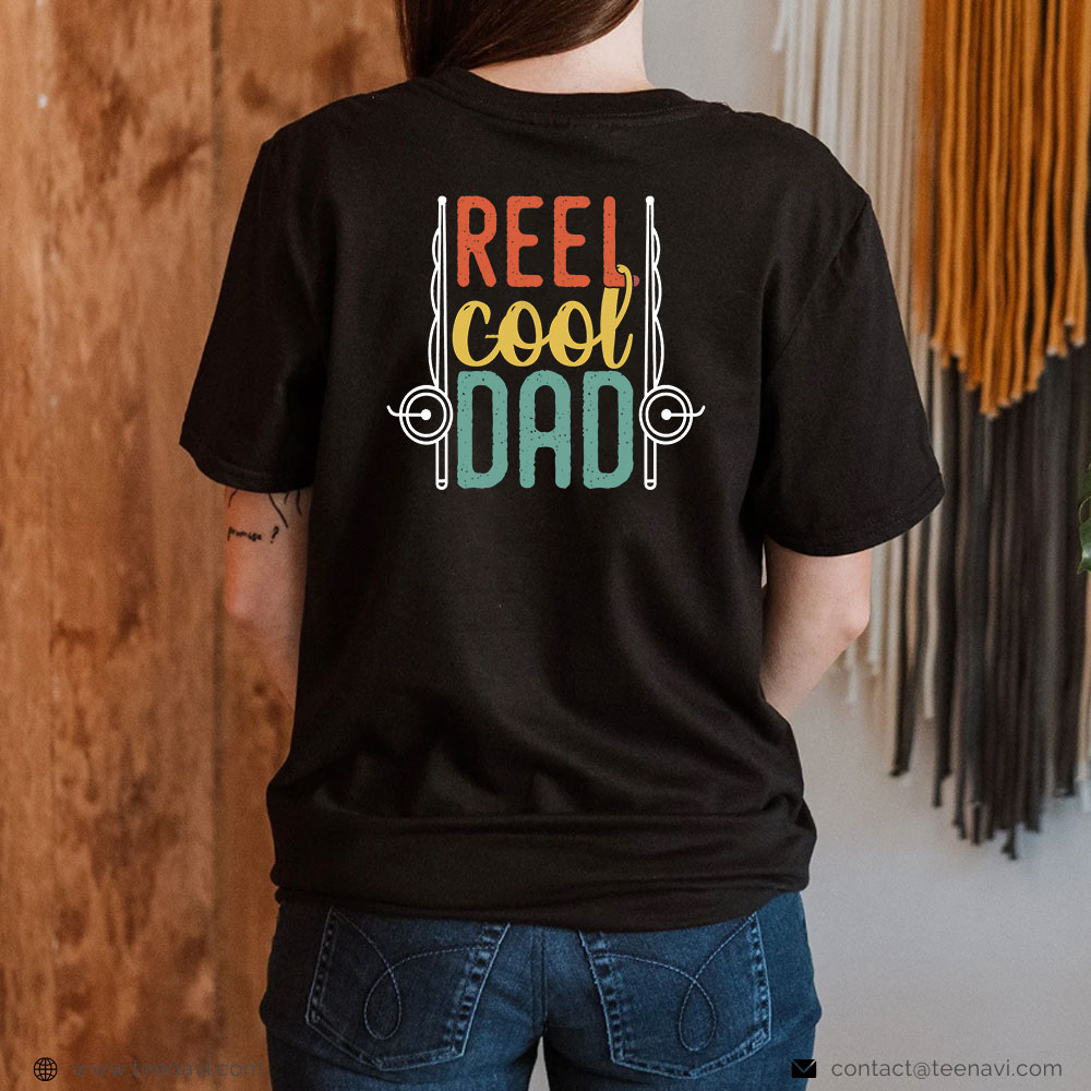 Funny Fishing Shirt, Reel Cool Dad Funny Father's Day Fisherman Daddy Fishing