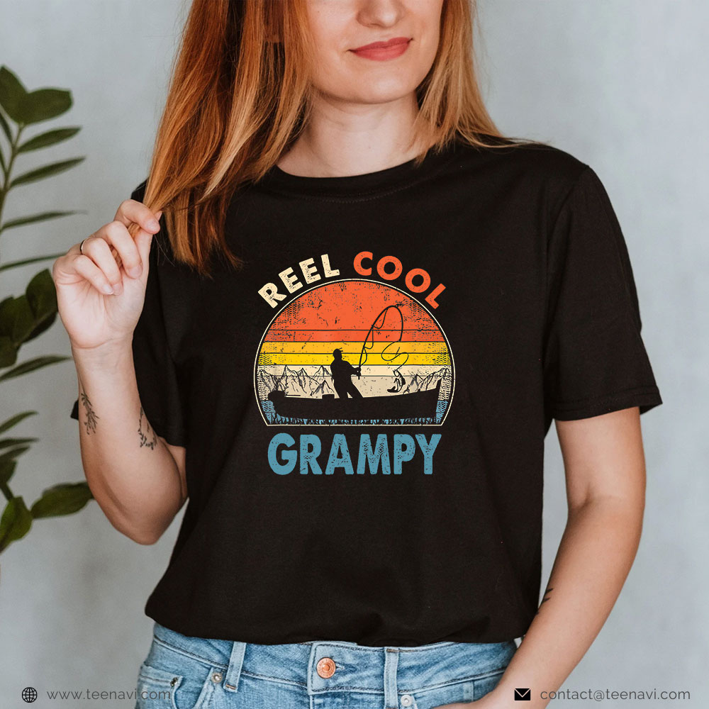Fishing Shirt, Reel Cool Grampy Fathers Day Gift For Fishing Dad