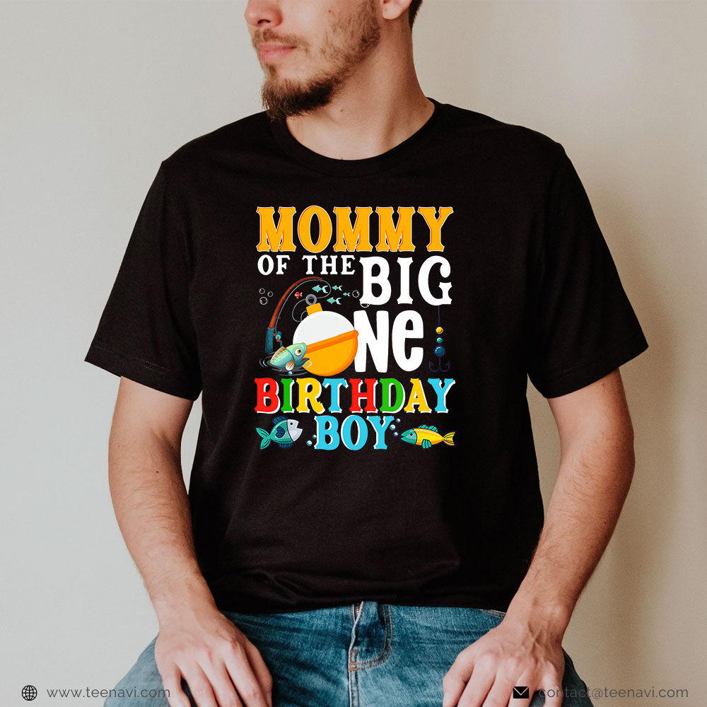 Funny Fishing Shirt, Mommy Of The Birthday Boy O Fish Ally One Birthday Family