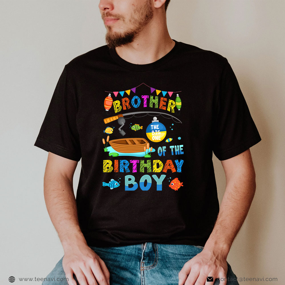 Fishing Shirt, O Fish Ally Big One Birthday Brother Of The Birthday Boy