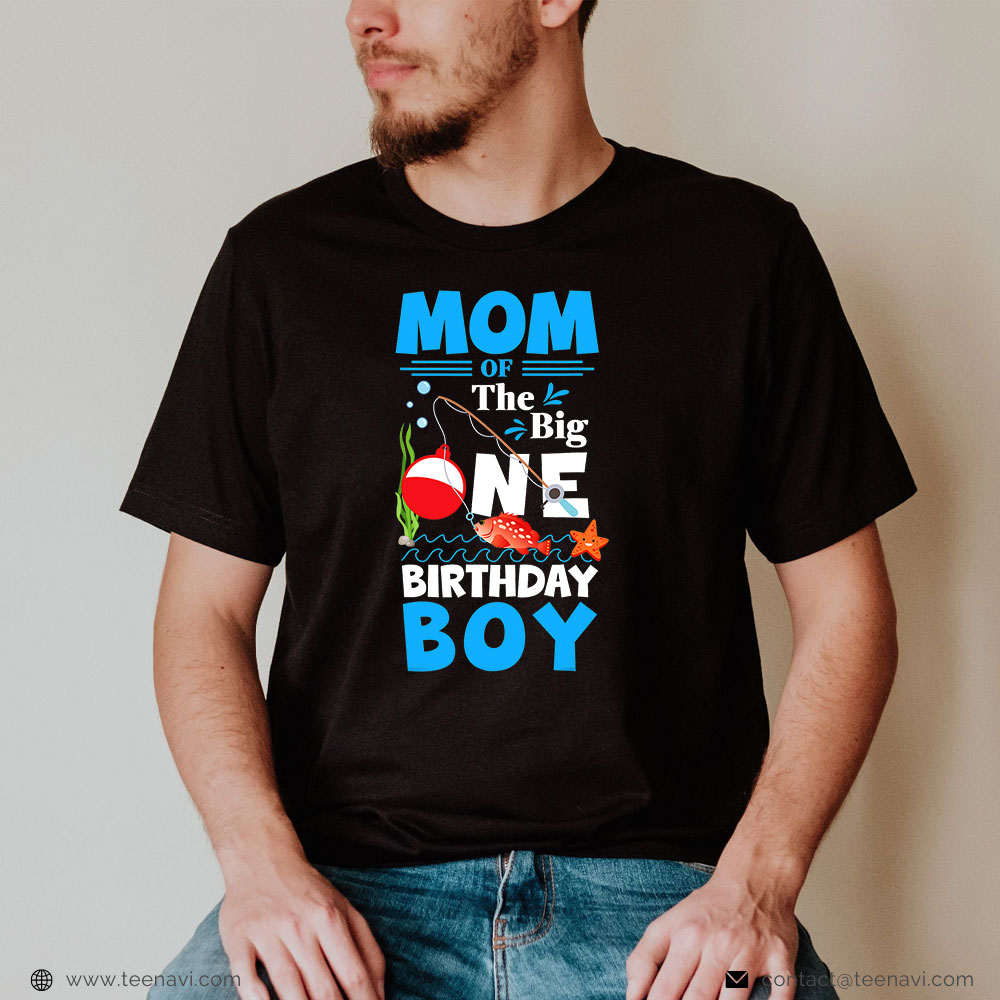 Fish Shirt, O Fish Ally One Mom Of The Big One Birthday Boy Fishing