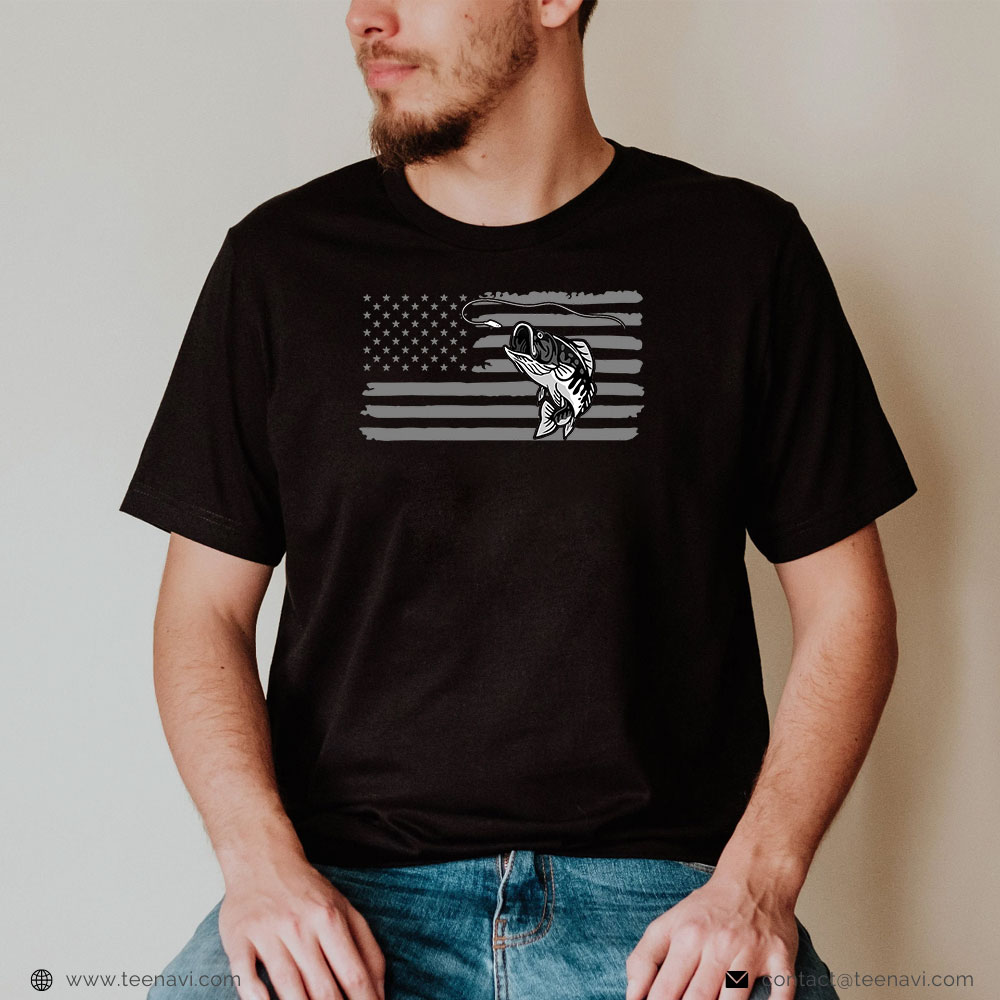 Fishing Shirt, Usa Flag Fishing Clothing Fishing American Flag