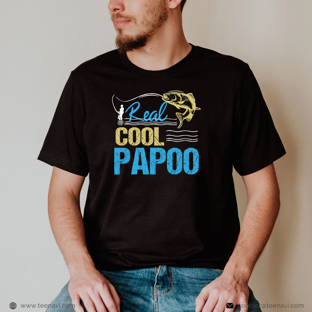 Cool Fishing Shirt, Vintage Reel Cool Papoo Fishing Daddy Grandpa Fathers Day