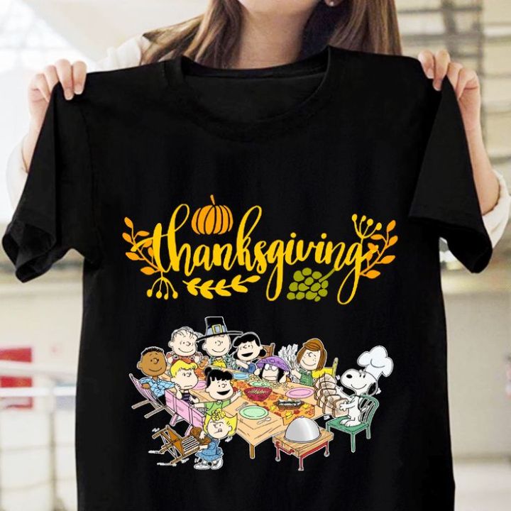 peanuts thanksgiving t shirt