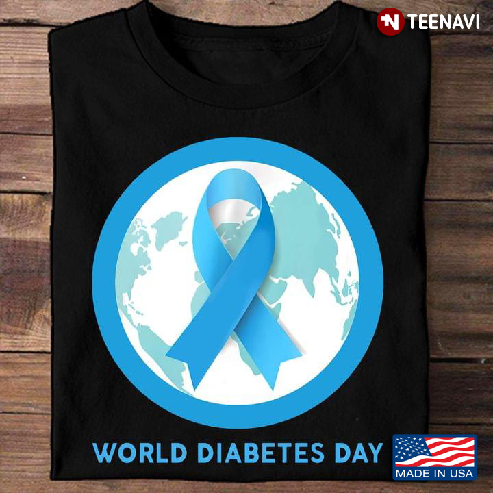 Diabetes Blue Globe Shirt, World Diabetes Day