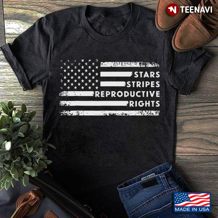 American Human Rights Shirt, Stars Stripes Reproductive Rights