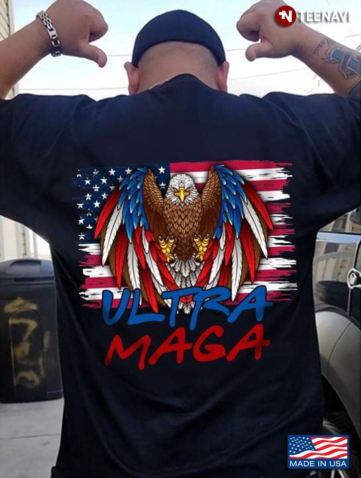 American Flag Eagle Shirt, Ultra Maga