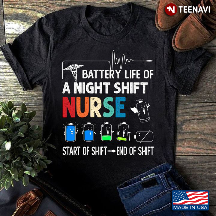 US Army Medical Corps Shirt, Battery Life Of A Night Shift Nurse
