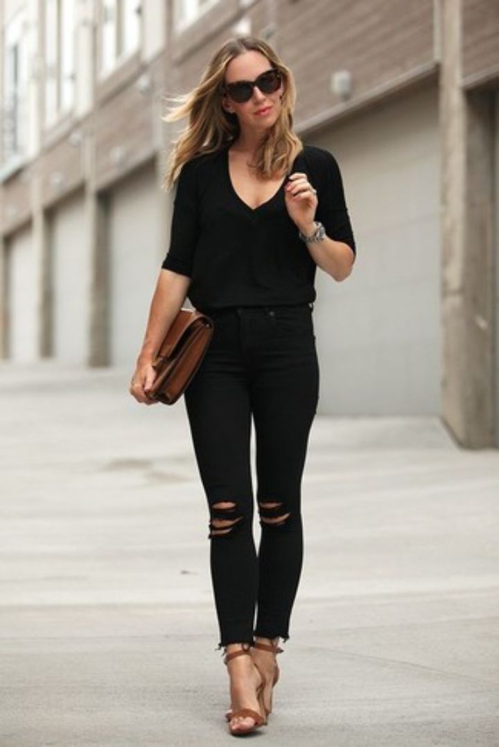 black leather shirt outfit