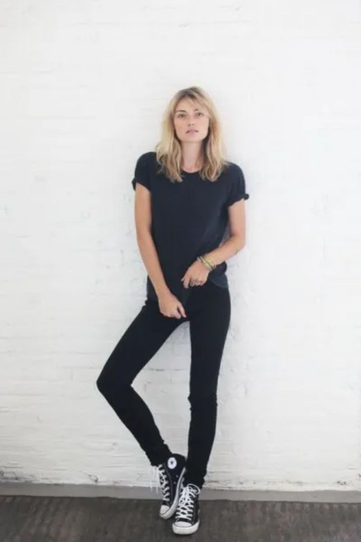 black polo shirt outfit ideas female
