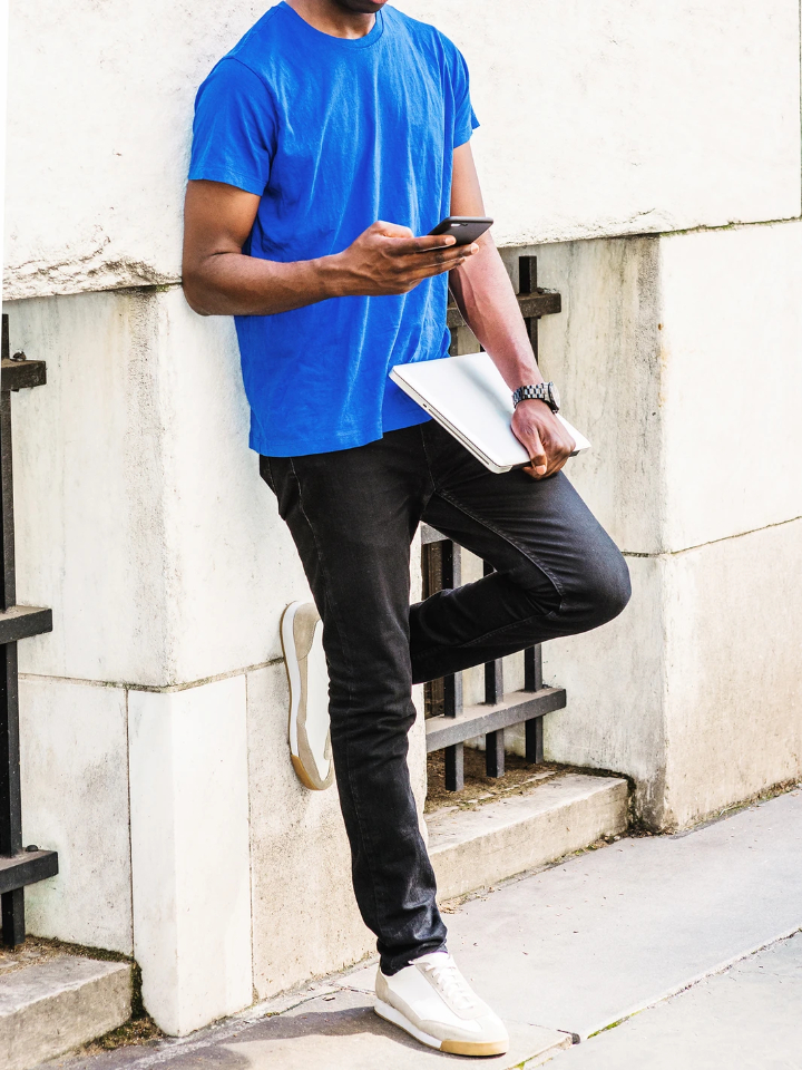 13 Ways To Coordinate Blue T Shirt Outfit Create A Lookastic