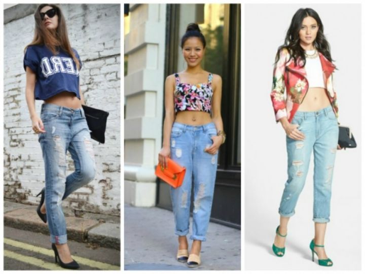 crop t shirt outfits and jeans