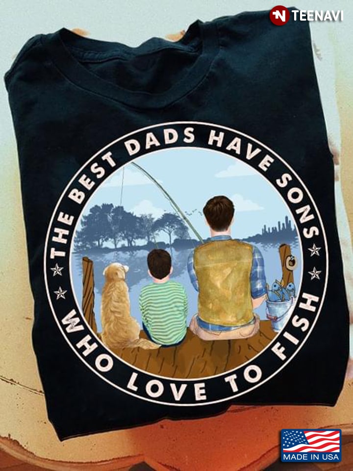 Father and Son Fishing Shirts Fisherman Buddy Dad Fish Gift