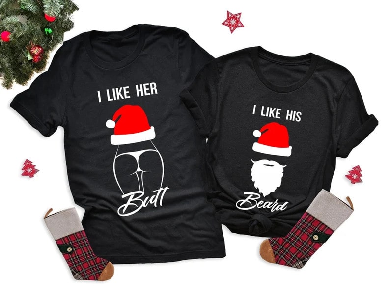 meaningful Xmas t shirts for couples