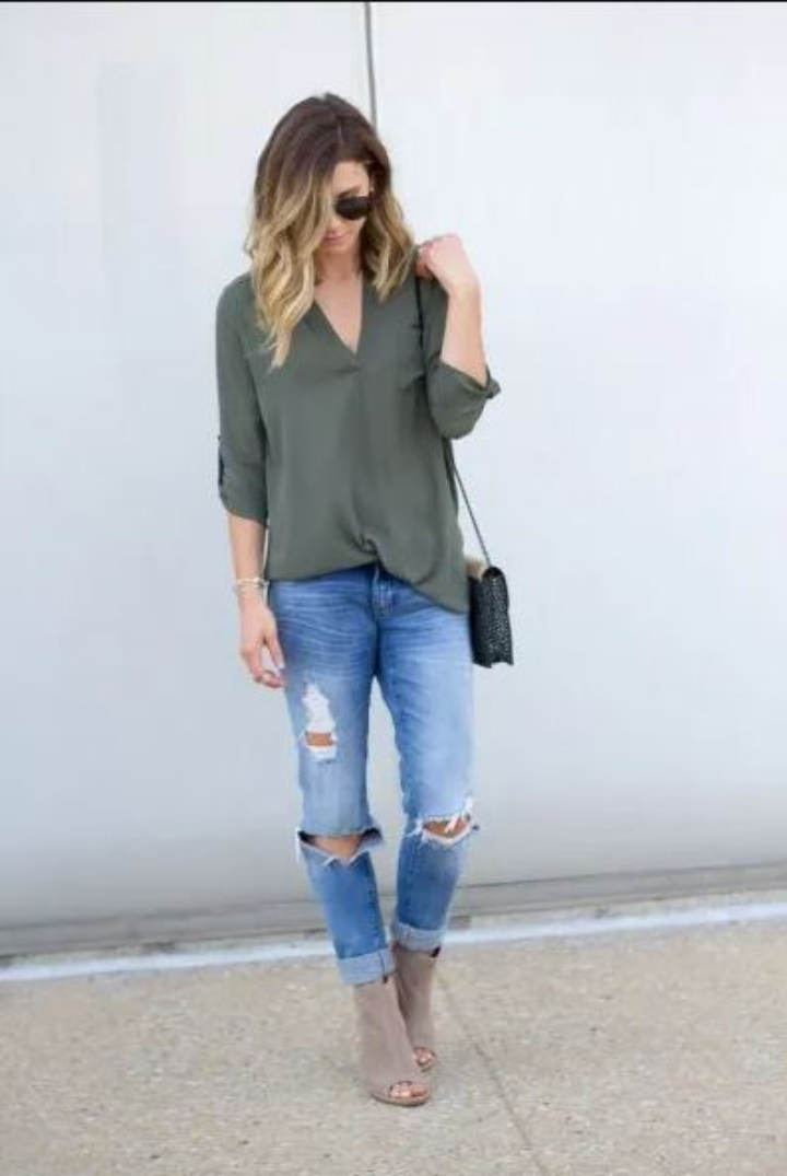 mint green t shirt outfit