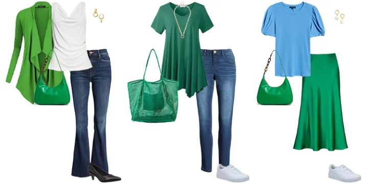 what to wear with a green t shirt