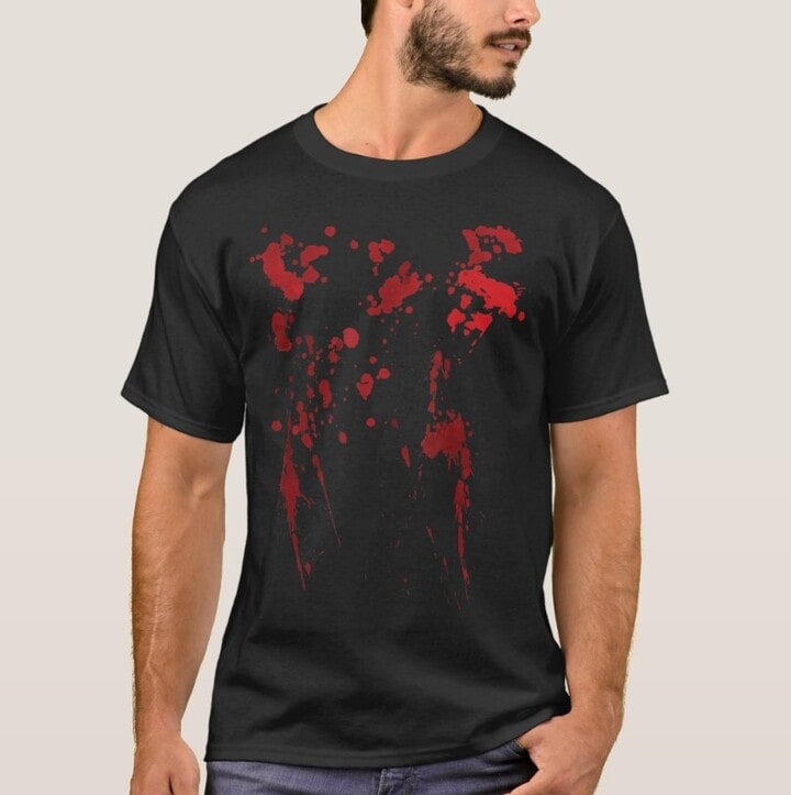 halloween blood t shirt