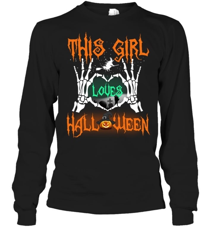 halloween long sleeve t shirts customizable