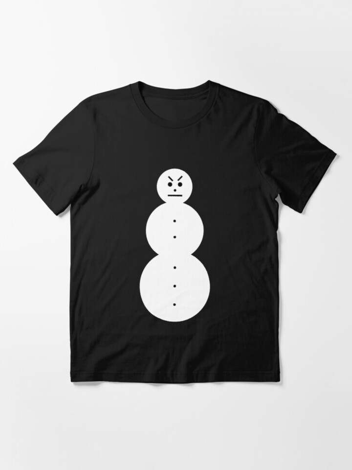 Funny angry snowman design