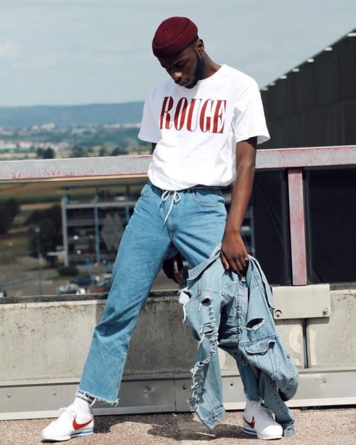how to style t-shirt and jeans