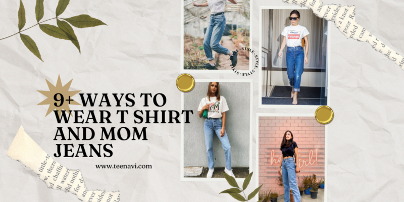 t shirt and mom jeans