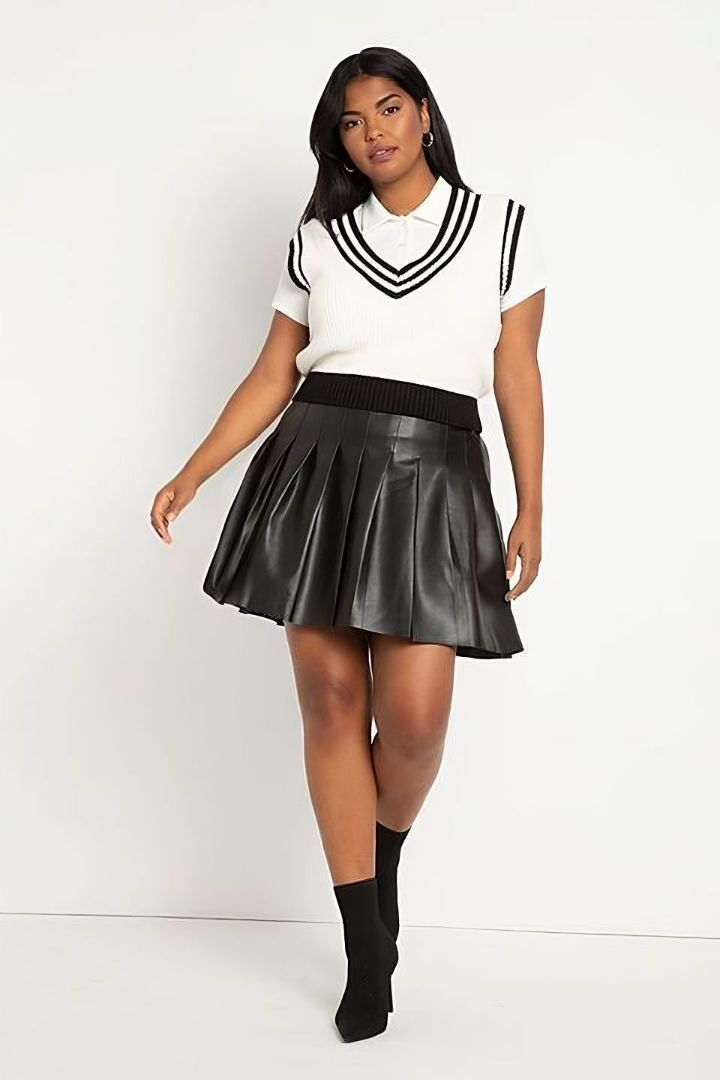 oversized t shirt and tennis skirt