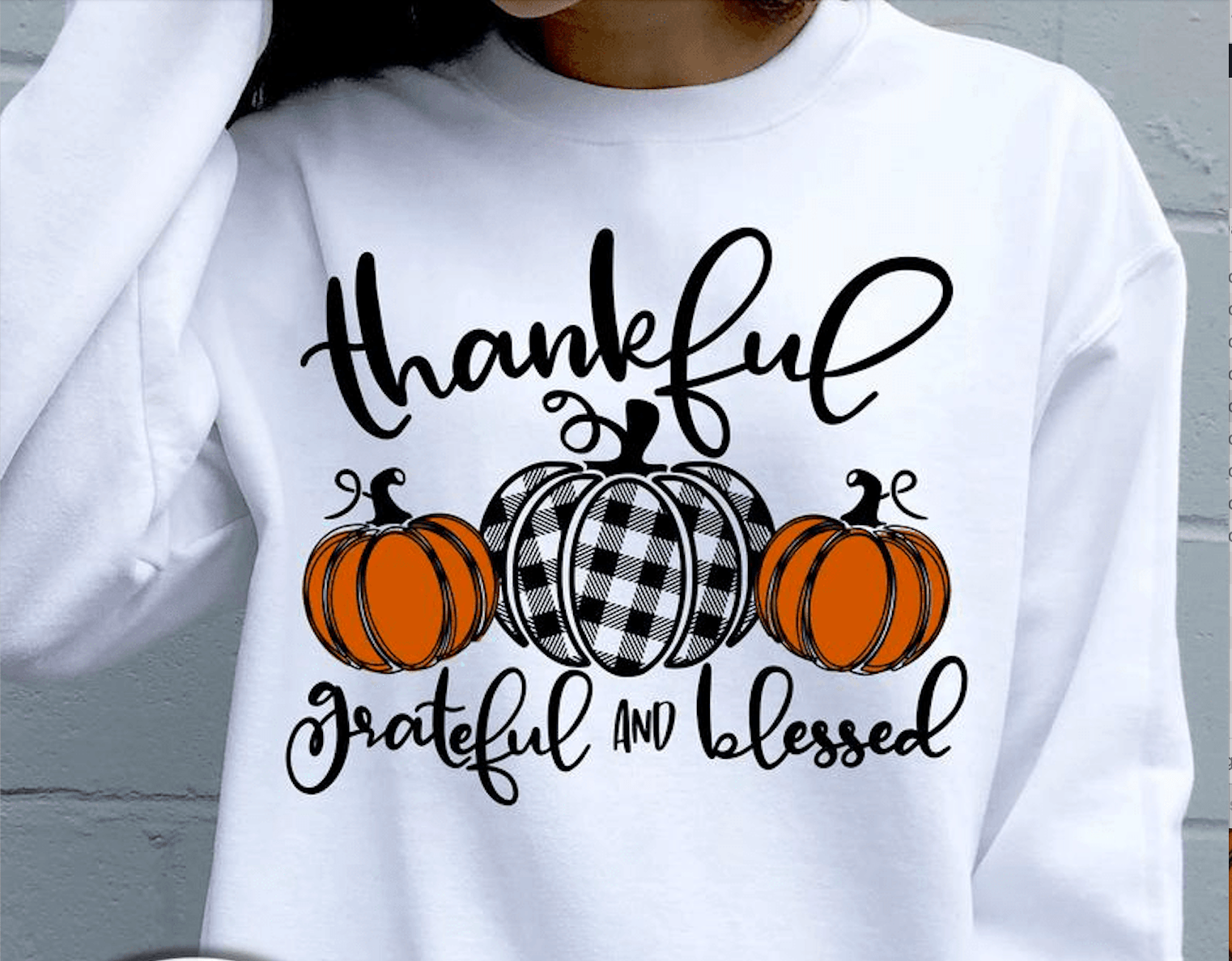 thankful pumpkin tshirt autumn
