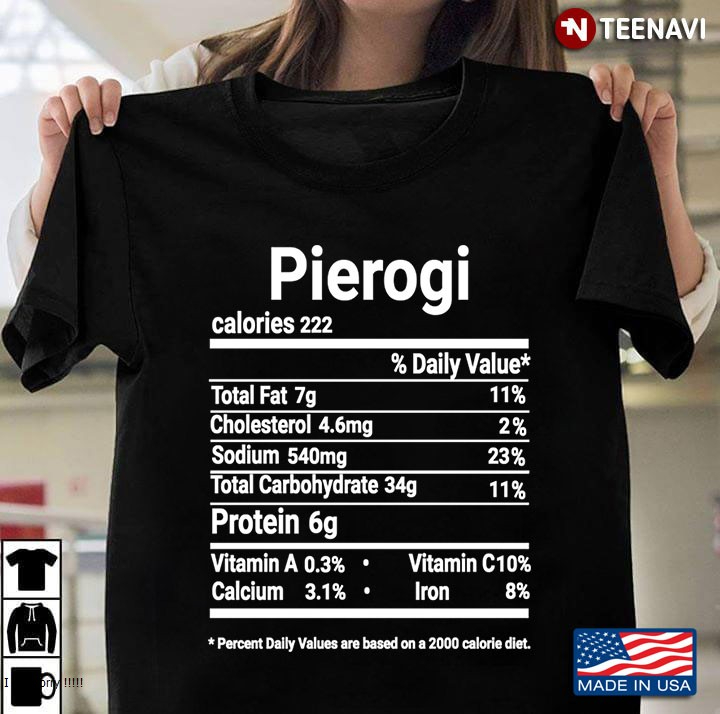 thanksgiving food t shirts nutrition label