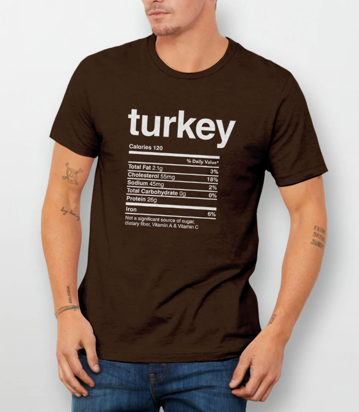 thanksgiving food t shirts customizable
