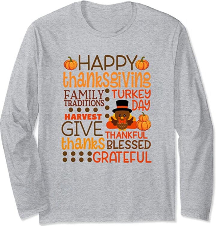 Thanksgiving t shirts plus size cheap