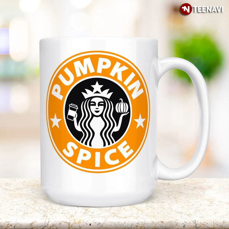 Pumpkin Spice Coffee Mug, Cute Fall Autumn Gift