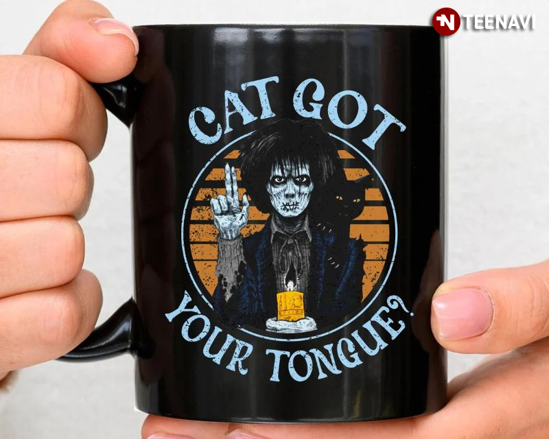 Retro Cat Got Your Tongue Billy Butcherson Coffee Mug, Hocus Pocus 2 Mug