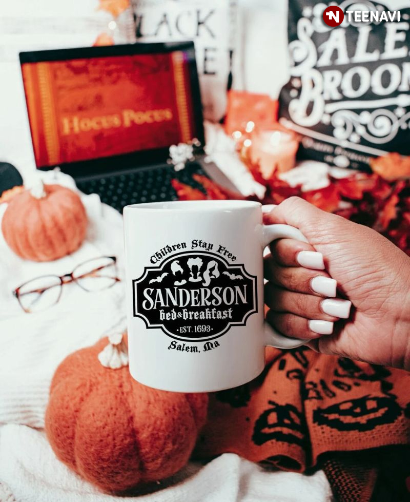 Sanderson Bed & Breakfast Halloween Mug, Hocus Pocus Mug, Sanderson Sisters Mug