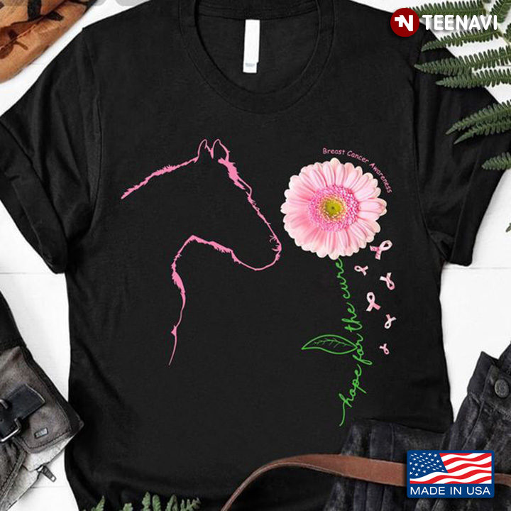 Horse Breast Cancer Shirt, Hope For The Cure Breast Cancer Awareness