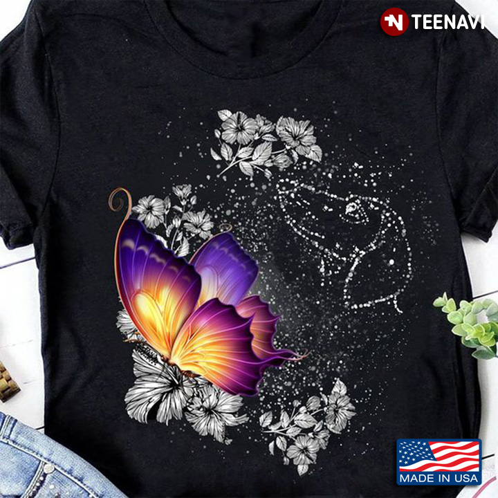 Dachshund Shirt, Dachshund And Butterfly