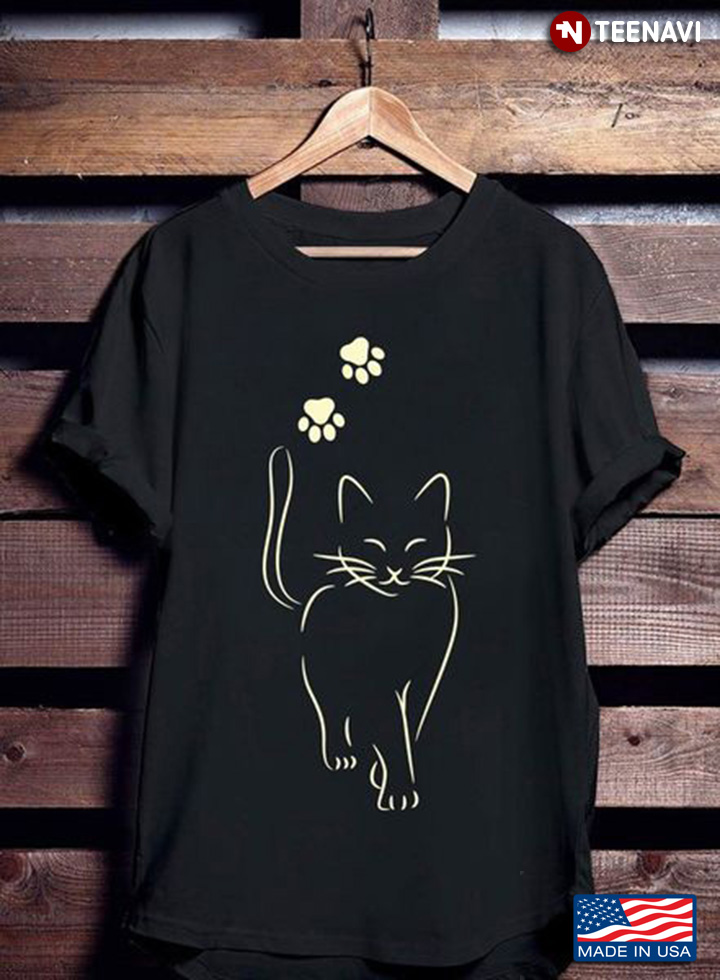 Lovely Cat Shirt, Cute Cat Cat Paws