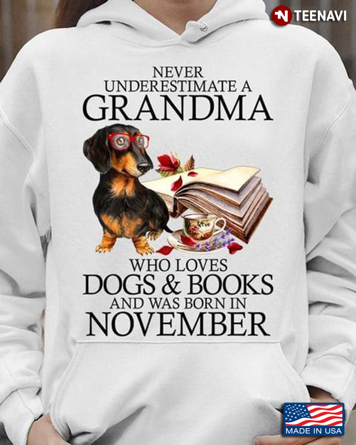 Grandma Dog Book Birthday Shirt, Never Underestimate A Grandma Who Loves Dogs