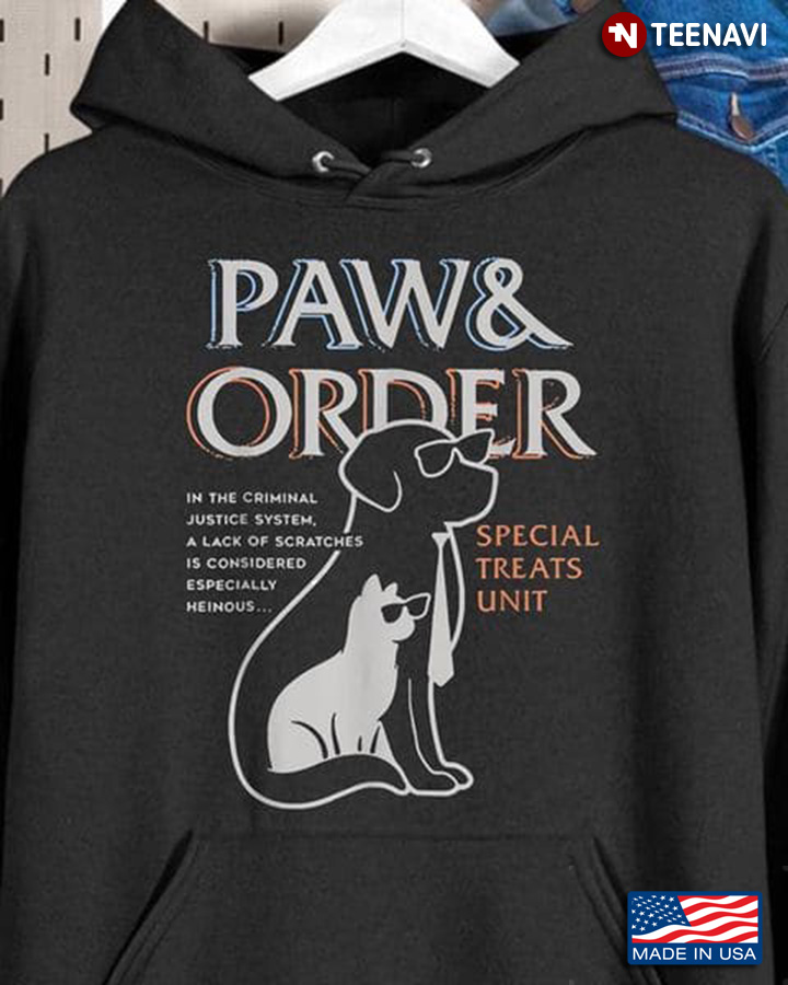 Paws And Order Shirt, Paws And Order Special Treats Unit