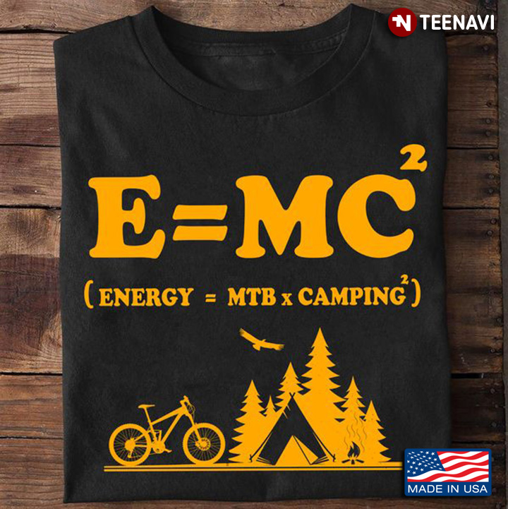 MTB Camping Shirt, E=MC Energy = MTB x Camping