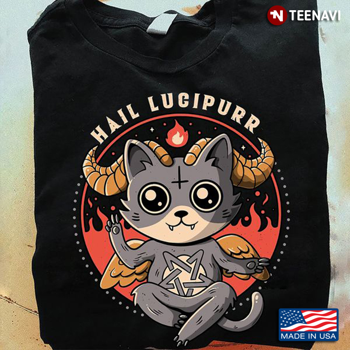 Hail Lucipurr Shirt, Hail Lucipurr Satan Cat
