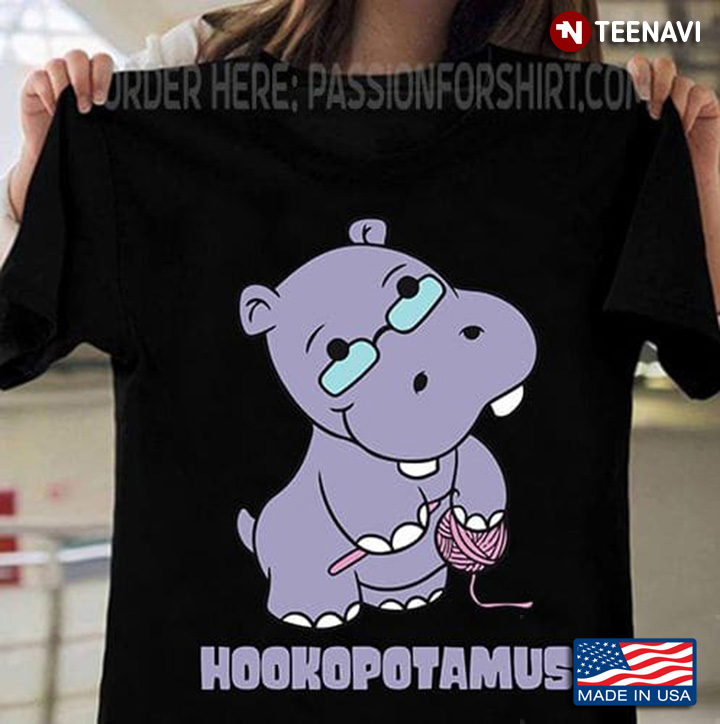 Hooking Lover Shirt, Hookopotamus Hooking Hippo