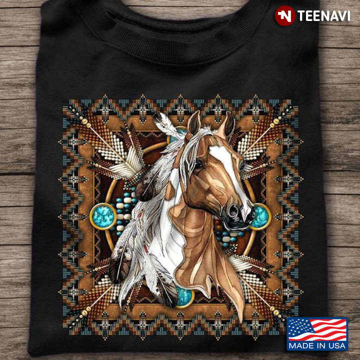 Cute Horse Shirt, Horse Native American