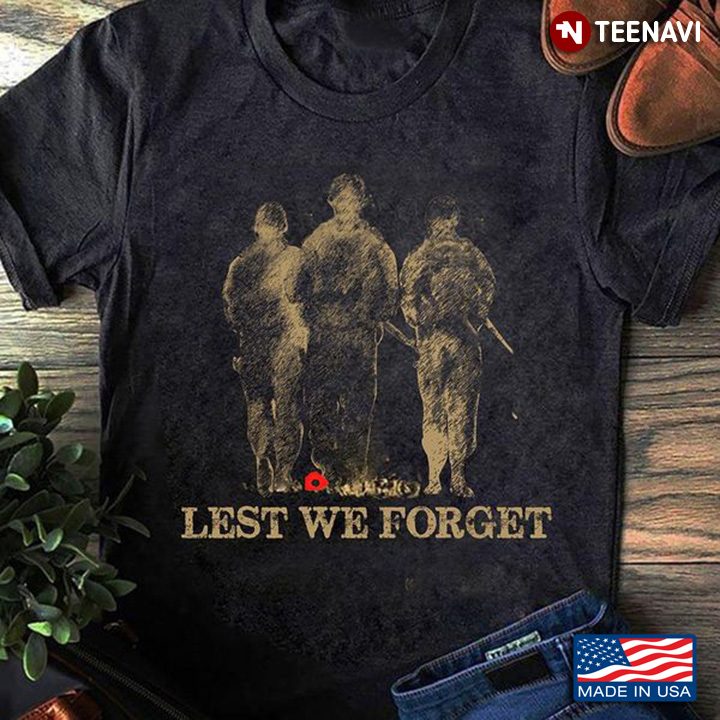 Remembrance Day Shirt, Lest We Forget