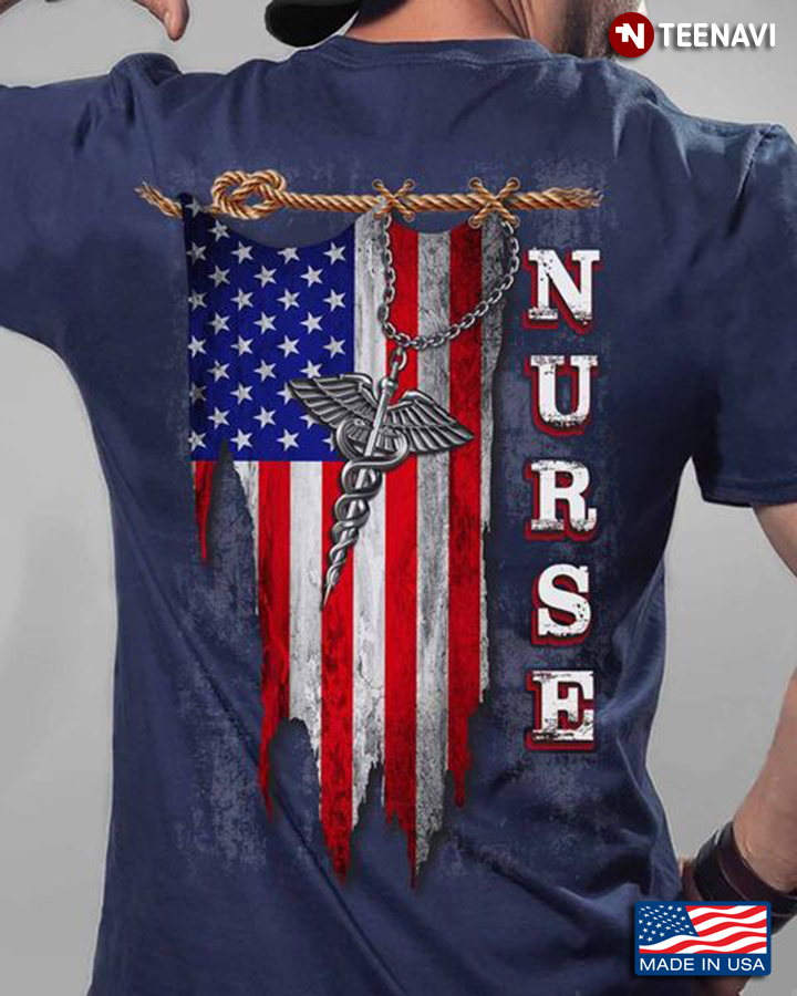 Nurse Shirt, Nurse American Flag