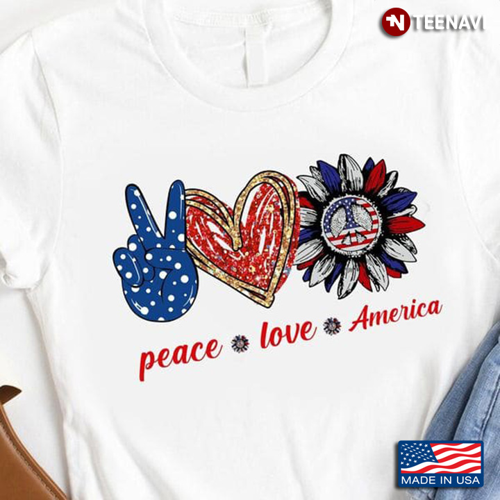 America Shirt, Peace Love America