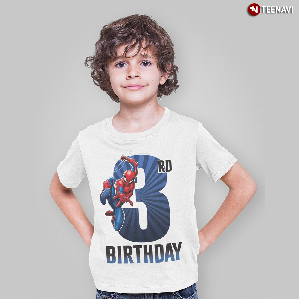 spiderman 3rd birthday shirt