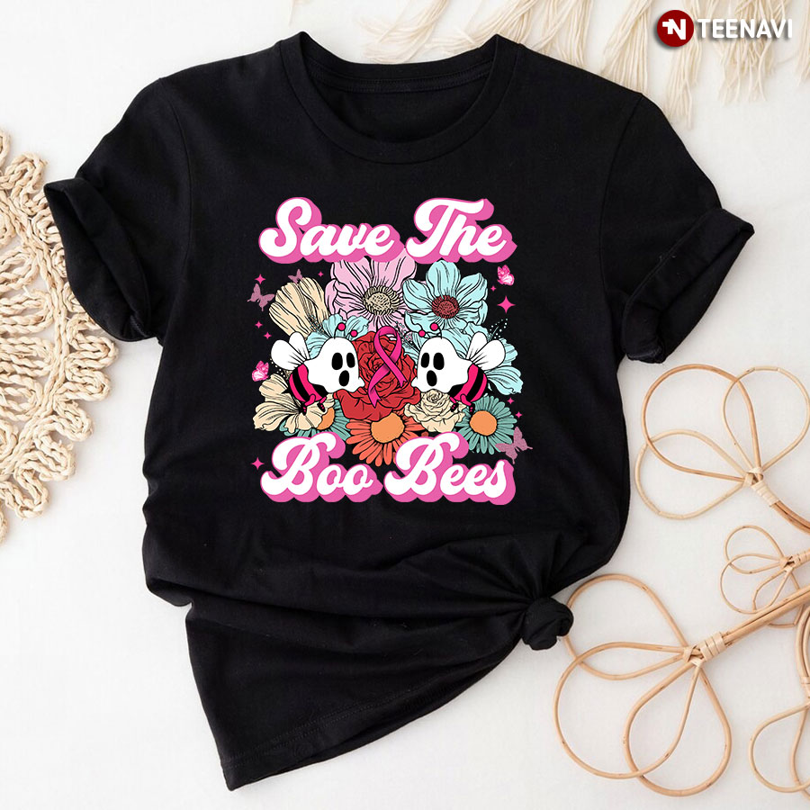 Save The Boo Bees Breast Cancer Halloween T-Shirt
