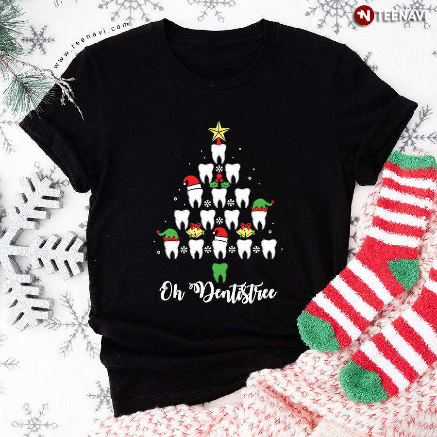 Oh Dentistree Funny Xmas Tree Dental Christmas T-Shirt